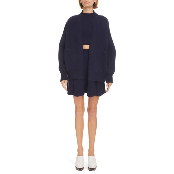 ALAIA Alaïa Women's Oversized Wool Cardigan Sweater Jacket Size 40 / US 8 / L - Picture 3 of 5